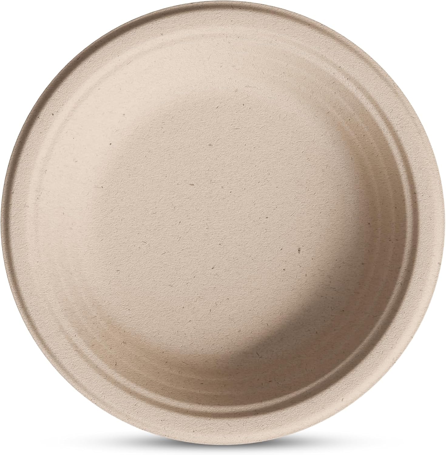 Deep Dish Paper Plates, Heavy Duty Disposable Dinner Plates [125-Pack] 9 Inch Plates - 100% Compostable Eco-Friendly, Biodegradable Sugarcane Bagasse, Natural Brown 9" Paper Plate Disposable - Image 8
