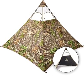 Nukem Grab & Go Hunting Ground Blind - Mossy Oak - Lightweight Stake-Free Pop Up Turkey & Deer Blind - Provides Maximum Concealment - Buy now