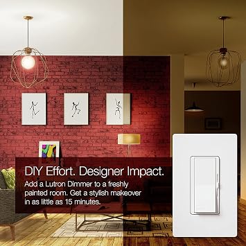 Lutron Diva LED+ Dimmer Switch for Dimmable LED, Halogen and Incandescent Bulbs, 150W/Single-Pole or 3-Way, DVSCCL-153P-MN, Midnight