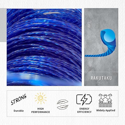 Miniatura 3 de rakutaku Línea de recortadora 080, línea de recortadora de cuerda de 0.080 pies por 285 pies, línea de alta eficiencia torcida de alta eficiencia de