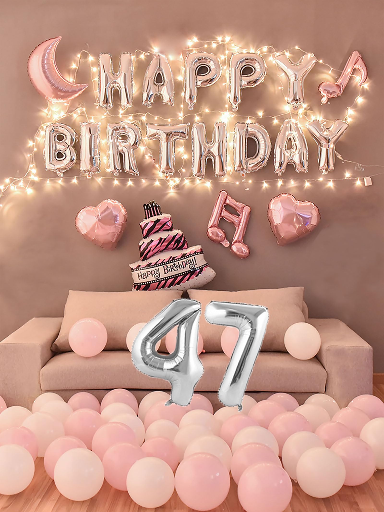 Amazon | 47歳 誕生日 バルーン 風船 バースデー 飾り付け