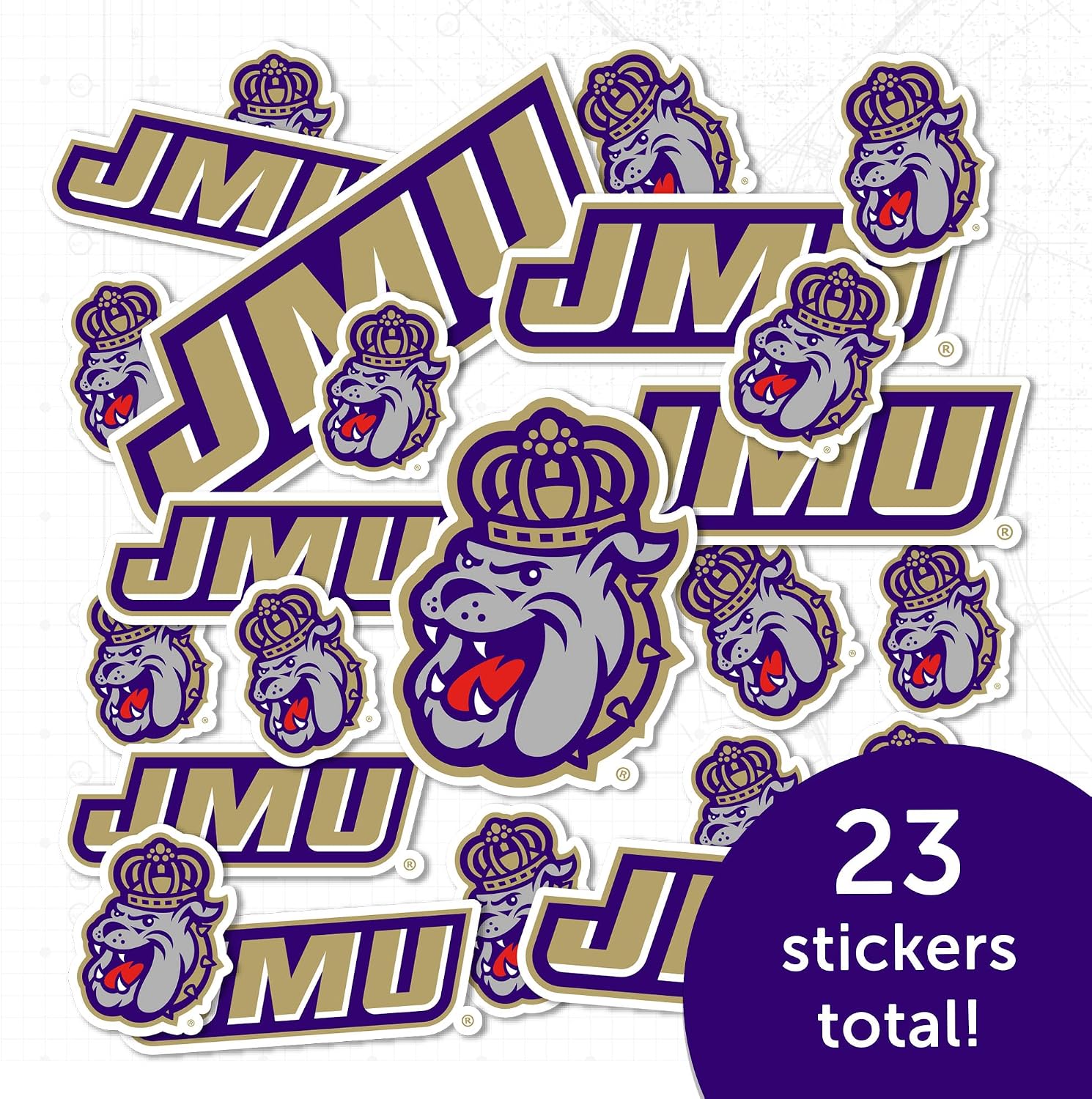Desert Cactus James Madison University Sticker Dukes Vinyl Decals Laptop Water Bottle Car Scrapbook T1 (Type 1-1)