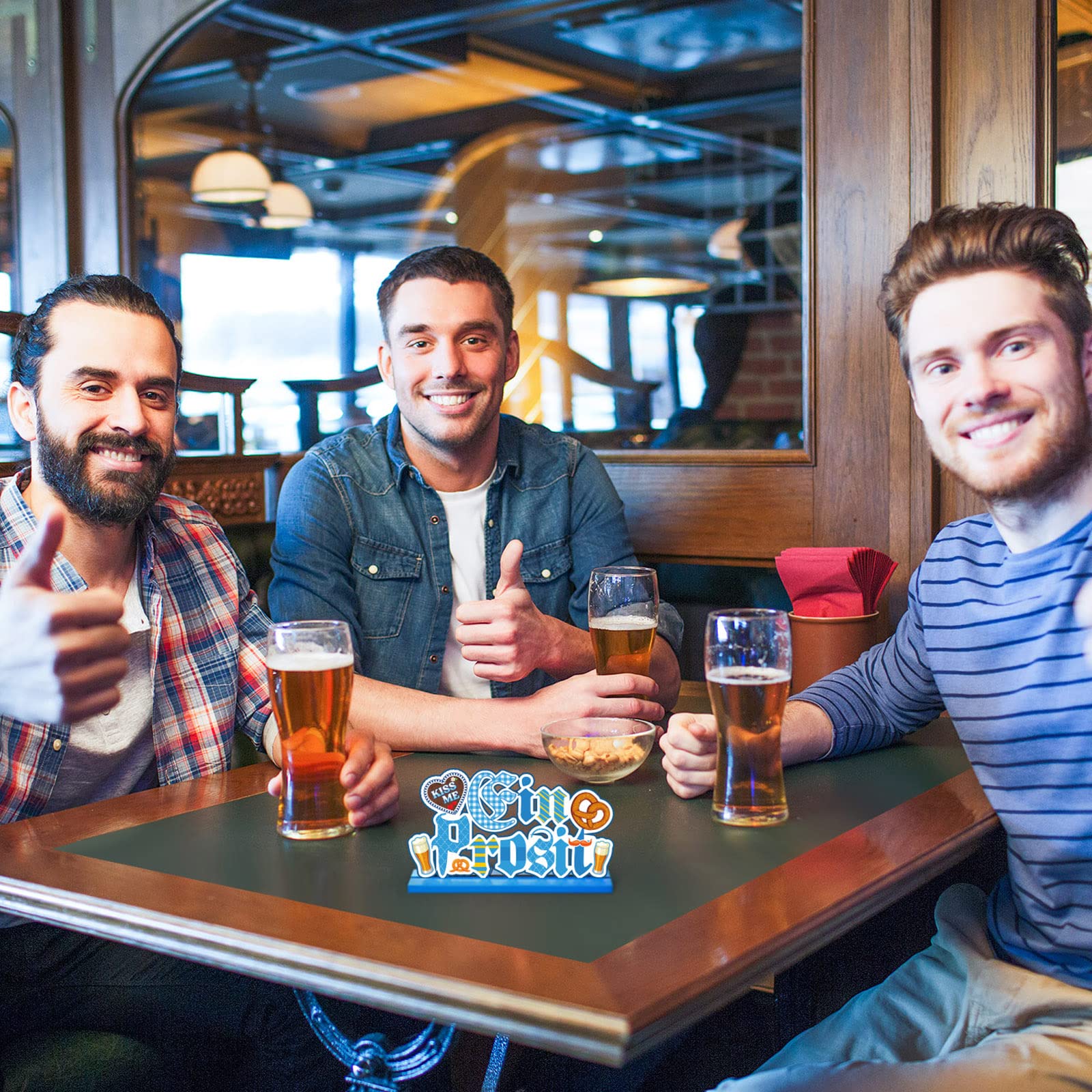 Décoration Ensemble Bavarois Oktoberfest,Oktoberfest DéCoration Bavaroise,Nappe De Table Pour FêTe De La BièRe,Rouleau De Nappe En Papier,Table à BièRe Bavaroise, Bleu Et Blanc, 137 X 274 Cm
