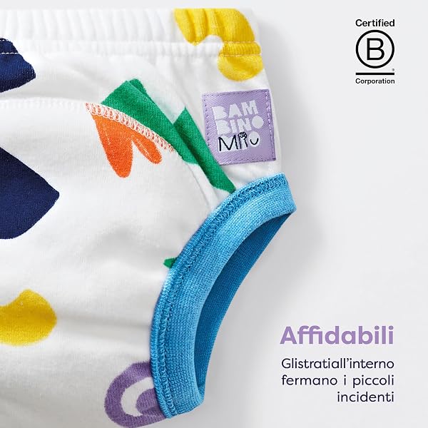 Bambino Mio, Mutandine di Apprendimento Riutilizzabili, Confezione da 3, 2-3 Anni, Palazzo del Pegaso Rosa - Lavabili, Ricamo a Punto Croce, Marchio Britannico Premiato - 3