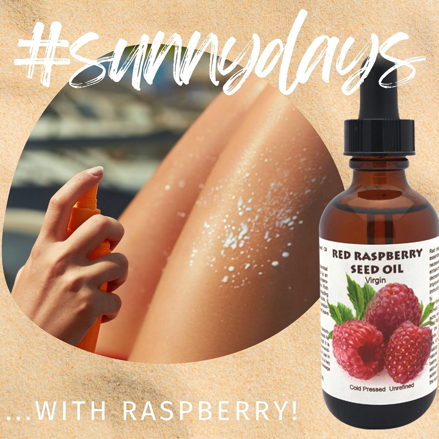 Best Nature's Red Raspberry Seed Oil – 100% Pure, Organic, Cold-Pressed – Natural Face & Hair Moisturizer – Rich in Vitamin E, Omega 3 – Anti-Aging Skincare – 1 fl oz / 30 ml - Image 6