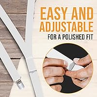 Vista 4 de Hold'Em tirantes para playera de elástico ultra suave con broche de metal extra fuerte