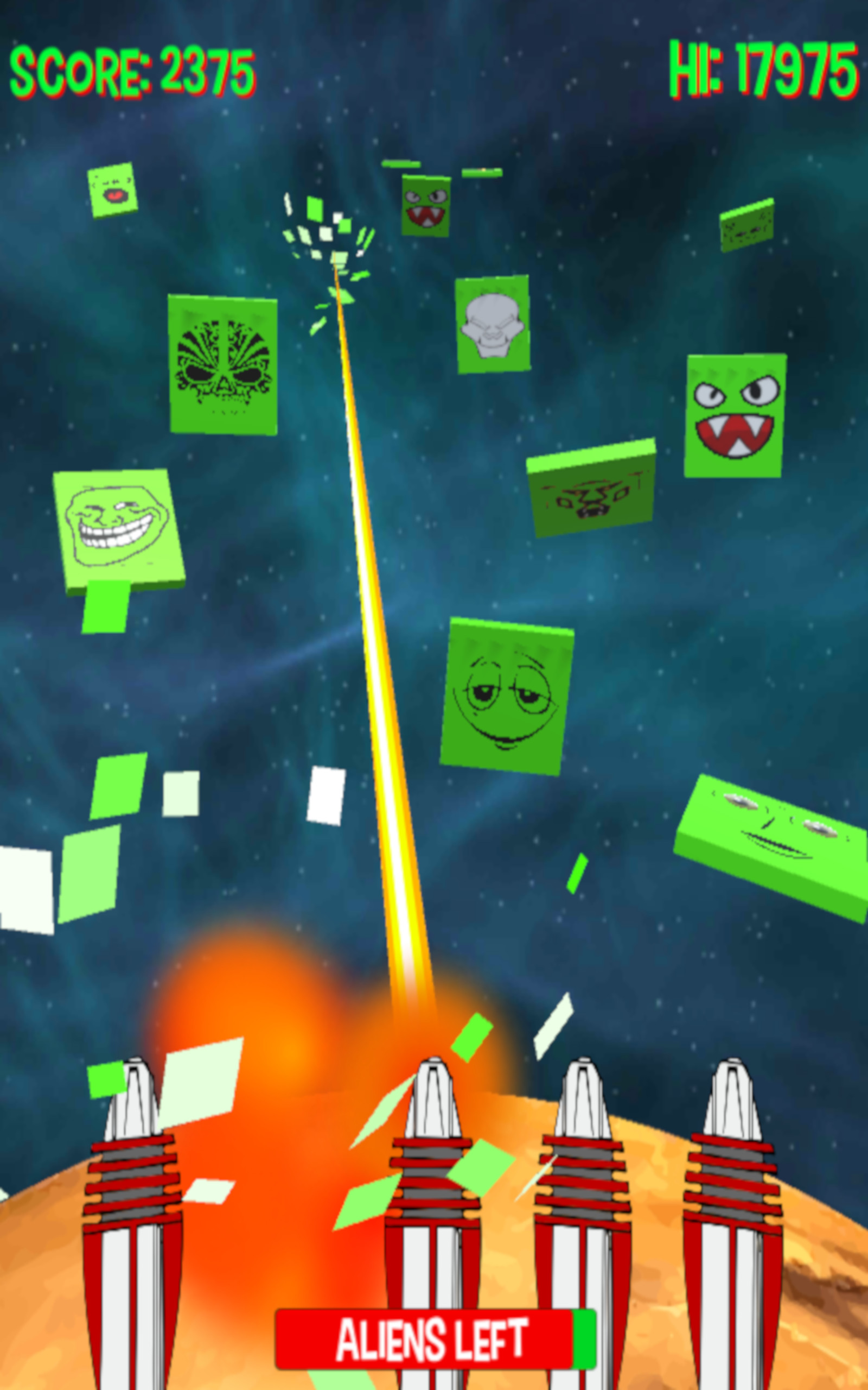 Alien Face Invaders - App on the Amazon Appstore