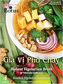 Essence of Lotus Instant Vegan Pho Soup Mix — Ready-to-Eat Flavorful, Re...