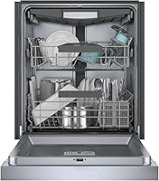Vista 3 de Bosch SHE53B75UC 300 Series 24 Inch Smart Incorporado Lavavajillas, acero inoxidable