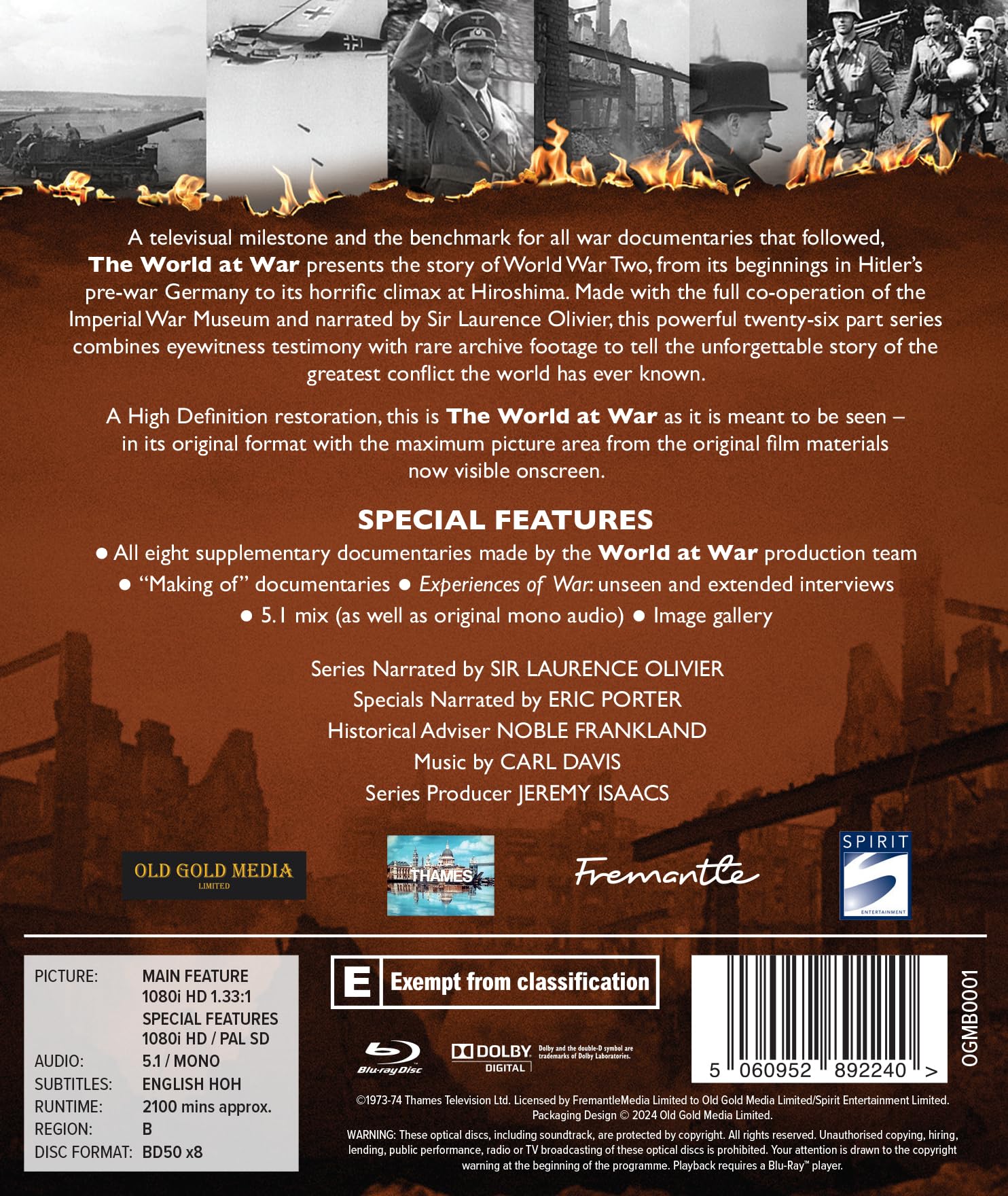 The World At War: The Complete Series (Restored) [Blu-ray]