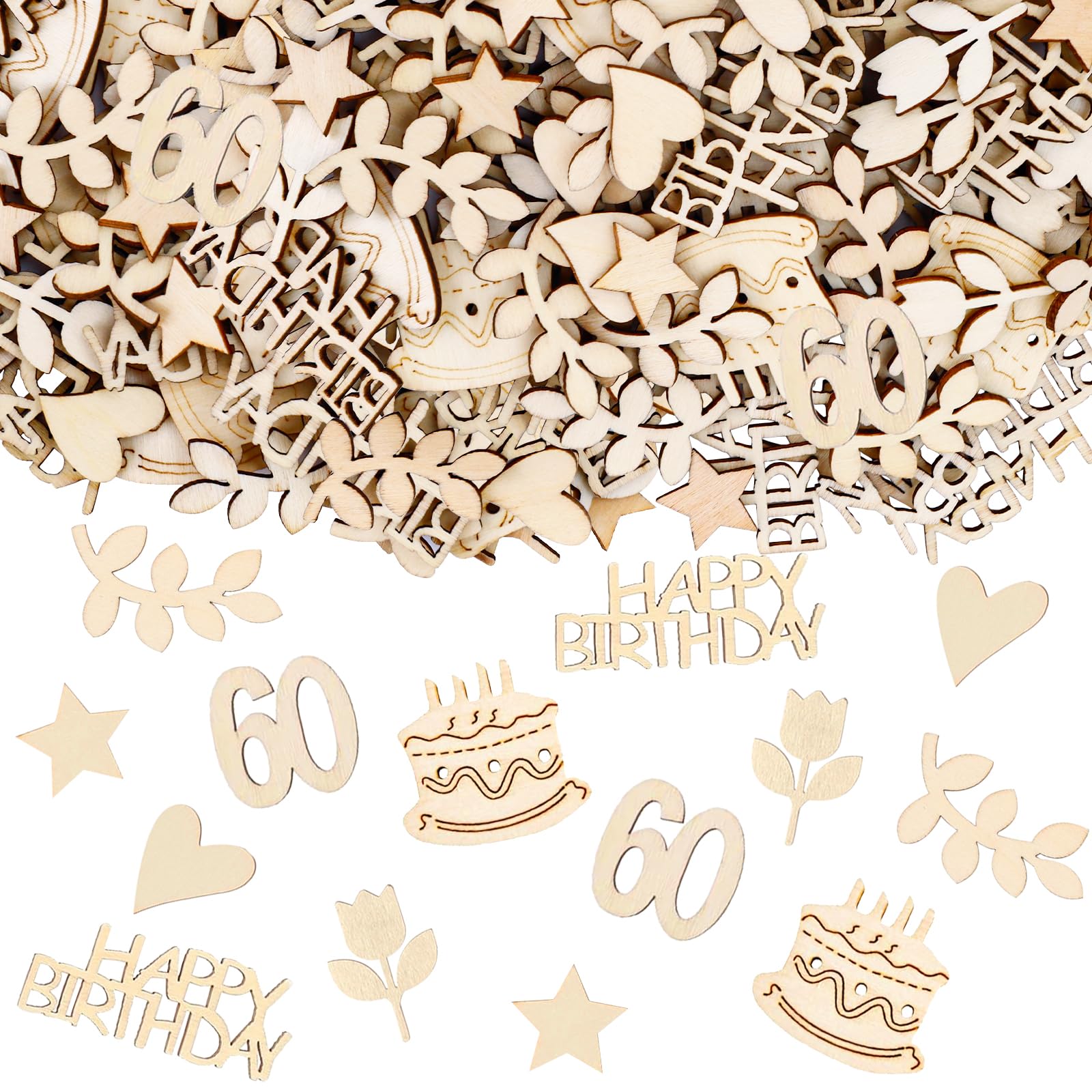Tafeldecoratie 60 jaar verjaardag kleurrijk