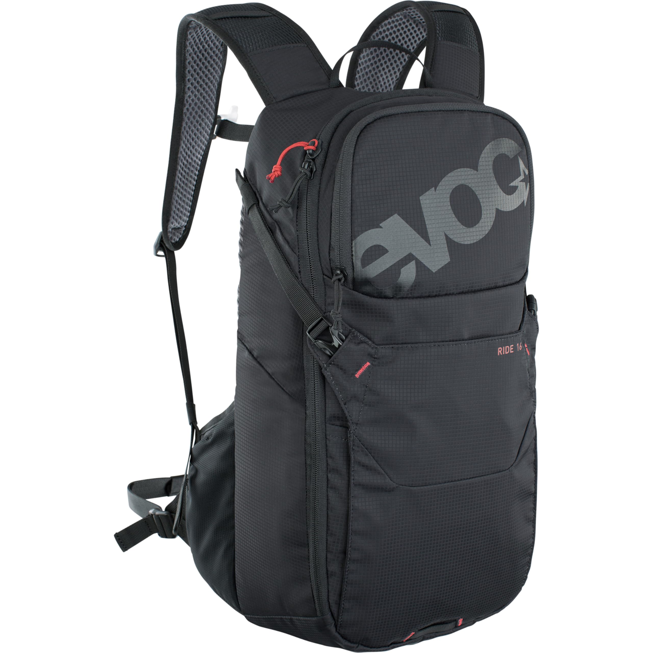 EVOC RIDE Fahrradrucksack Bike-Rucksack für Trails und andere Aktivitäten (8l, 12l, oder 16l Stauraum, cleveres Taschenmanagement, belüftet durch AIR-PAD-Rückenpolsterung)