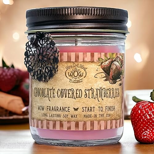 Miniatura 10 de Way Out West Candles Velas perfumadas para el hogar, 12 onzas, velas en tarro de aceites esenciales de aromaterapia de campos de lavanda, grandes