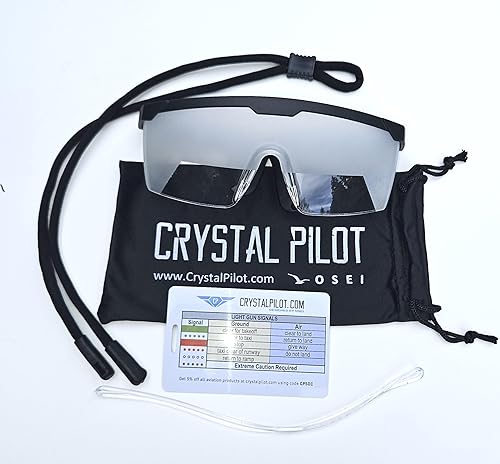 Miniatura 2 de Gafas de nieblanube para entrenamiento de instrumentos (IFR) con etiqueta de bolsa con señales de pistola de luz.