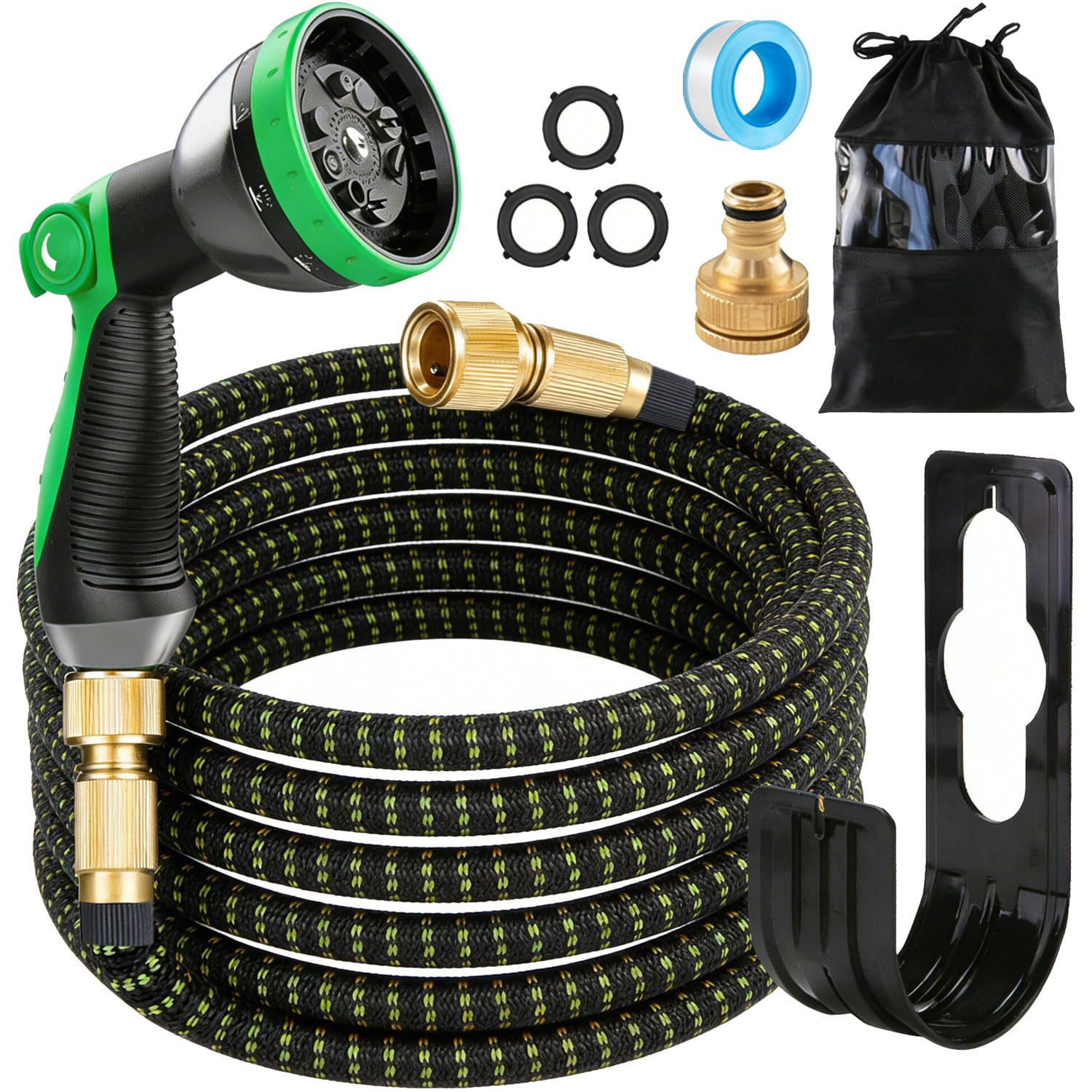 ACOLOMU Expandable Garden Hose 100ft,30m Garden for Hosepipes, Flexible Magic Water Hose with 10-Pattern Water Spray Upgraded 3-Layer Latex, No-Kink, Hosepipe for Gardening and Car Washing
