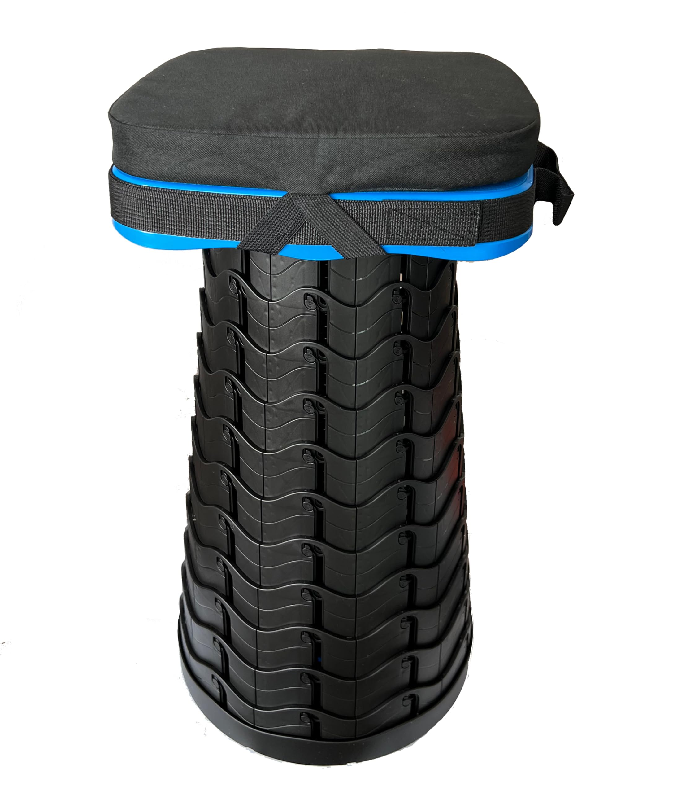 Outward Gear Tragbares zusammenklappbares Hocker-Set – großer quadratischer Klapphocker + dickes Sitzkissen – tolles Vorteilspack für Camping, Reisen, Picknick