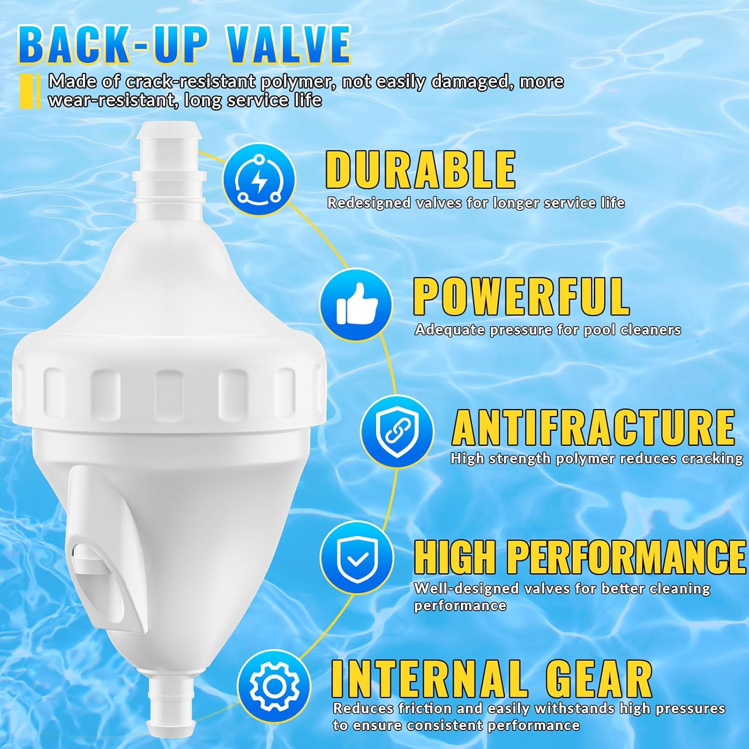 DWALE Pool Cleaner Feed Hose Replacement for Polaris 280, 380, 180, 3900 Pool Cleaners (Not for Polaris 360)