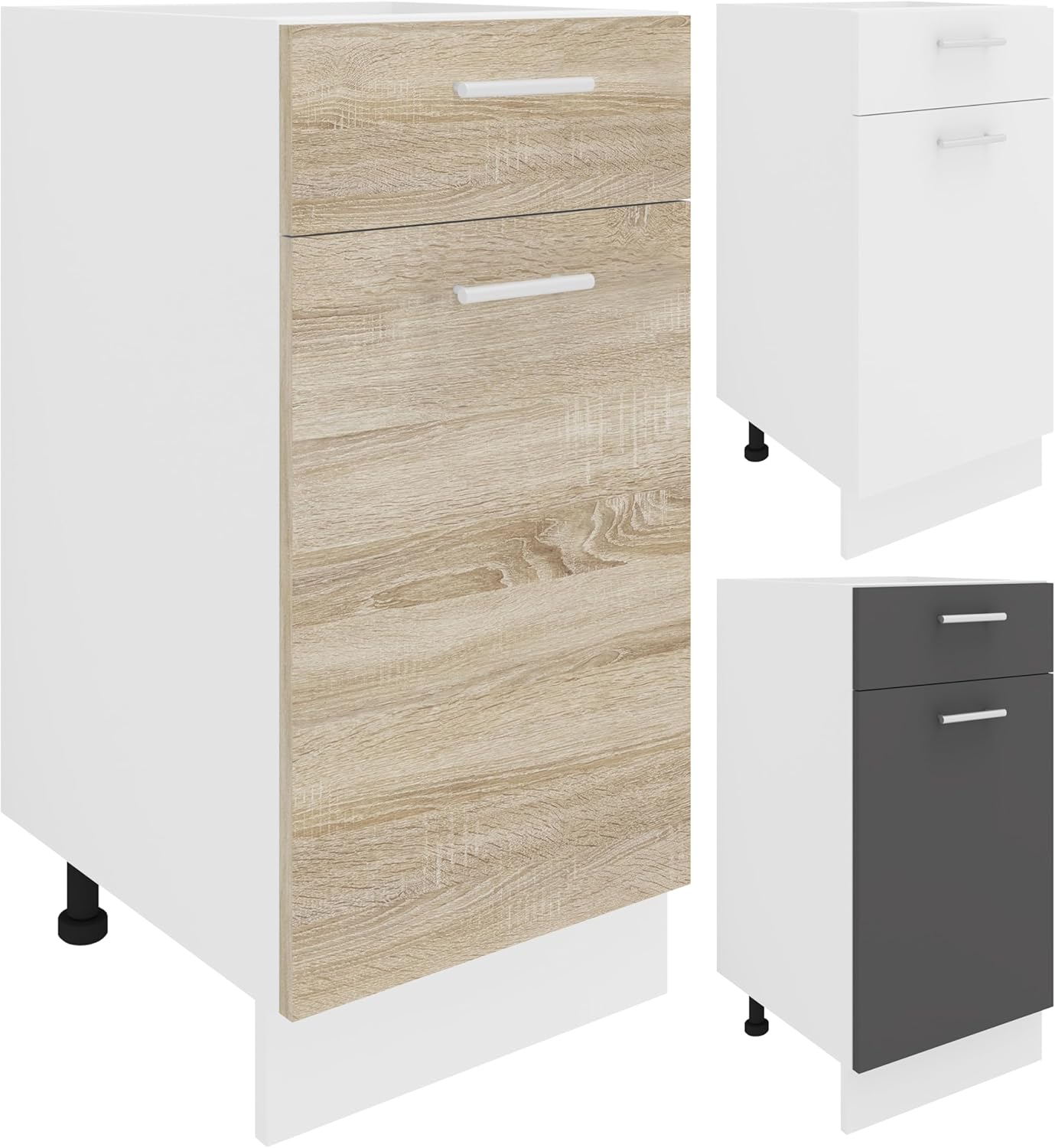 VCM. Küchenschrank hängend | Maße ca. H. 60 x B. 50 x T. 31 cm | Hängeschrank mit zwei Fächern | Küchenmöbel – Esilo