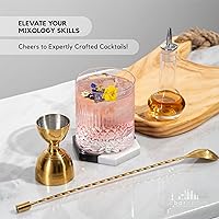 Vista 7 de A Bar Above Botella de Bitter, Diseño Clásico, Botellas de Vidrio Pequeñas, para Añadir Bitters a Cócteles, con Pico Vertedor de Acero Inoxidable