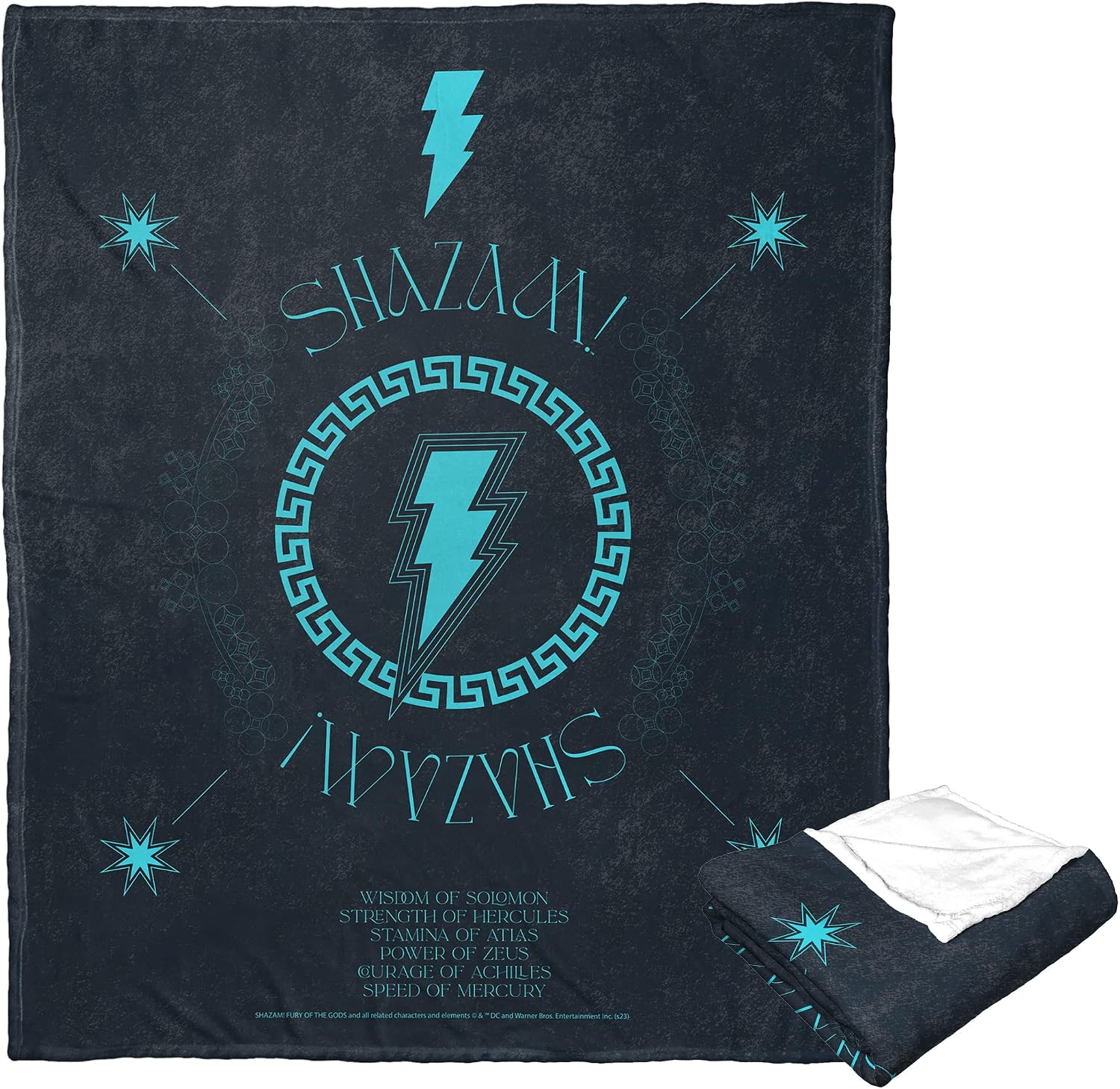 Northwest DC - Shazam Silk Touch Throw Blanket, 50" x 60", Green Glow