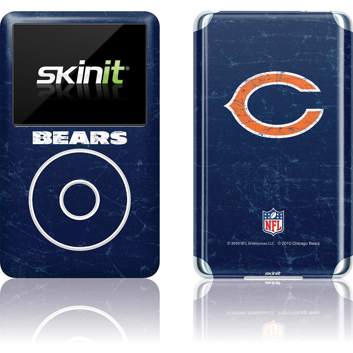 Skinit Chicago Bears Distressed Vinyl Skin for iPod Classic (6th Gen) 80 / 160GB