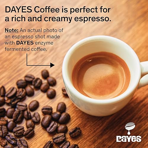 Miniatura 5 de DAYES Café fermentado enzimático (granos enteros) - Café bajo en ácido, libre de micotoxinas, baja en cafeína, alternativa al café Kopi Luwak, suave