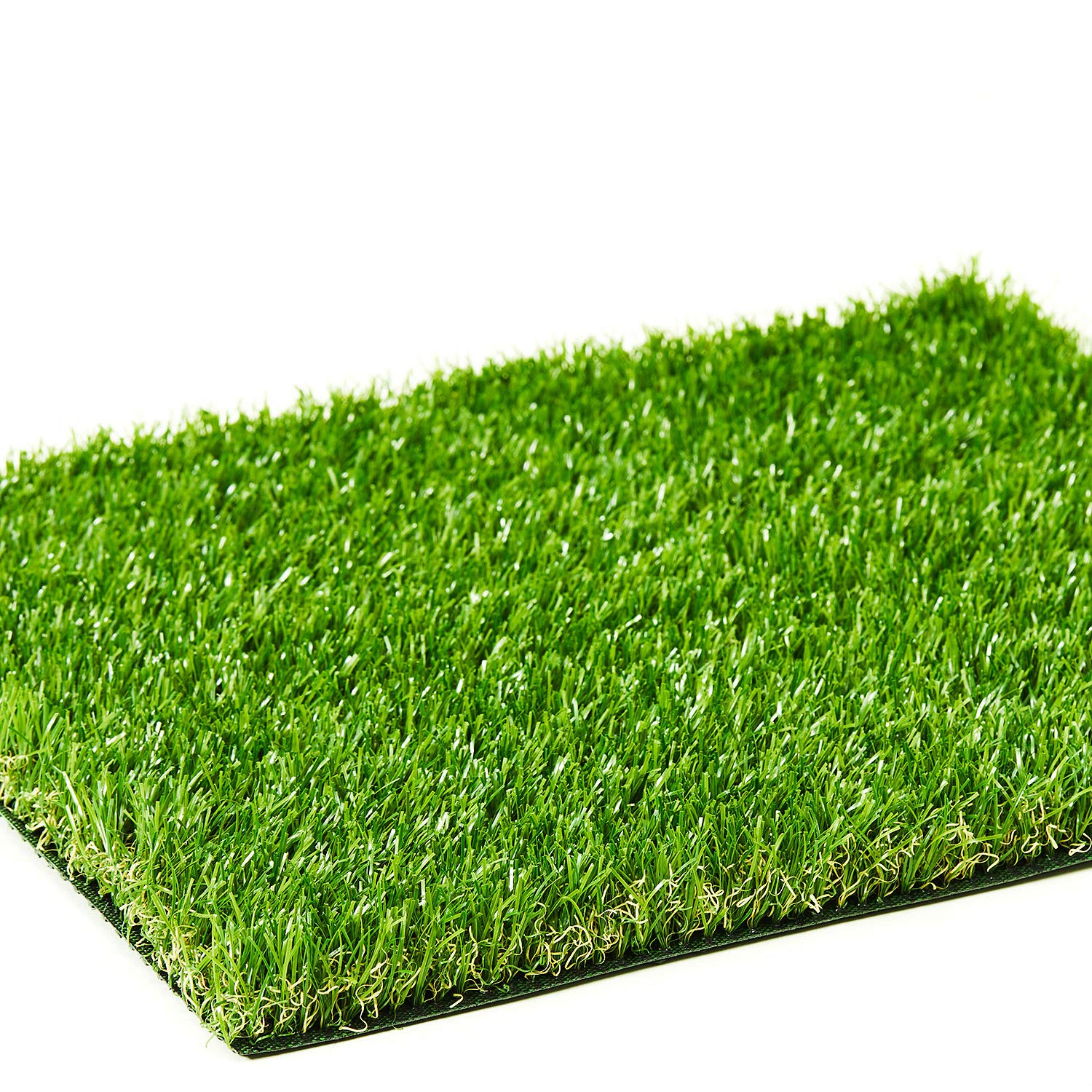 AYOHA Artificial Turf 6' x 12' with Drainage, 1.38 Inch Realistic Fake Grass Rug Indoor Outdoor Lawn Landscape for Garden, Balcony, Patio, Synthetic Grass Mat for Dogs, Customized