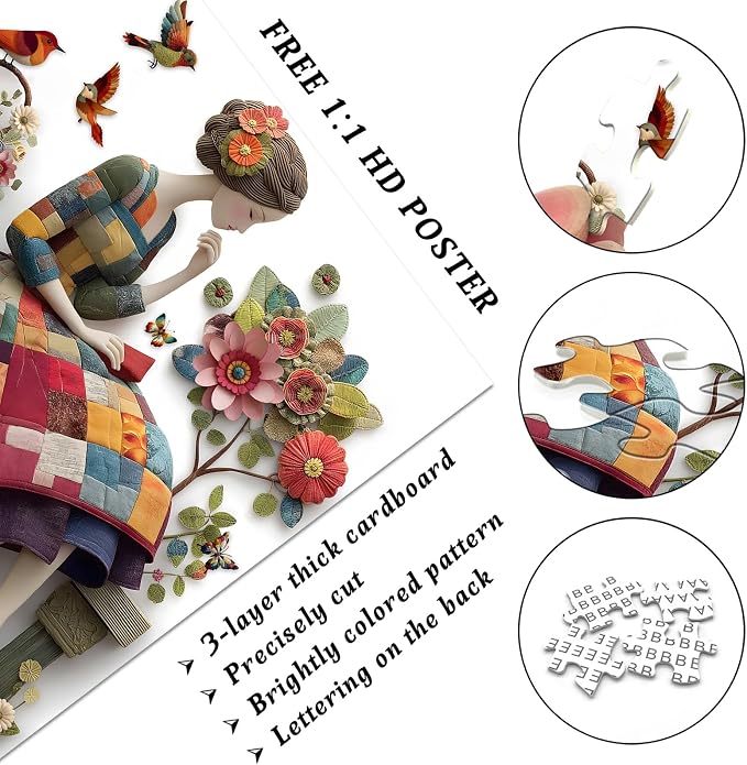 Puzzle Floral Muse 1000 piezas para adultos miniatura 5