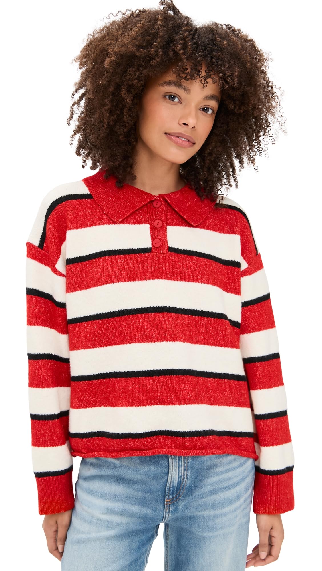 Little Lies Women's Sports Day Stripe Polo