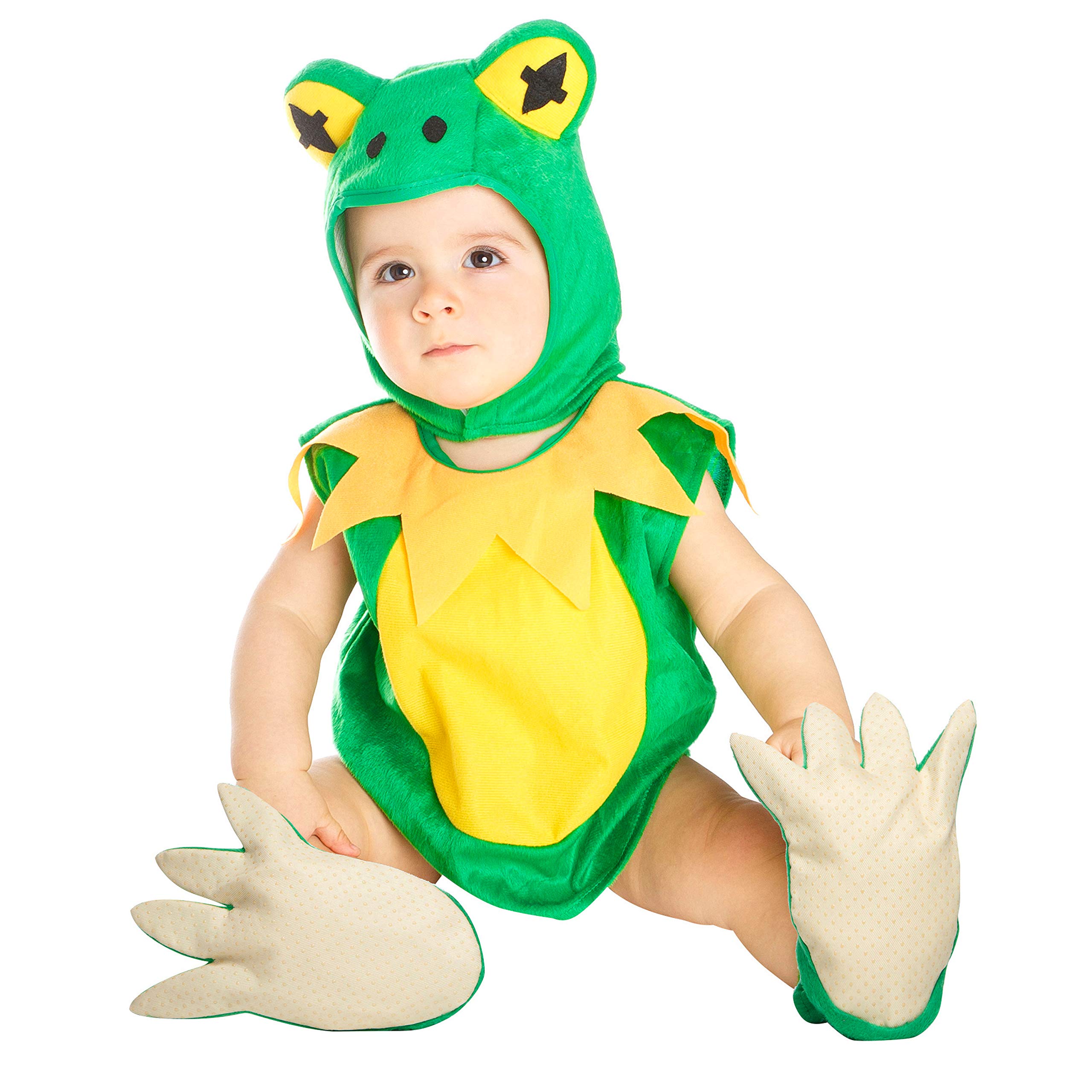 My Other Me Me-203942 Disfraz de ranita unisex, ajedrez, color green, 7-12 meses (Viving Costumes 203942)