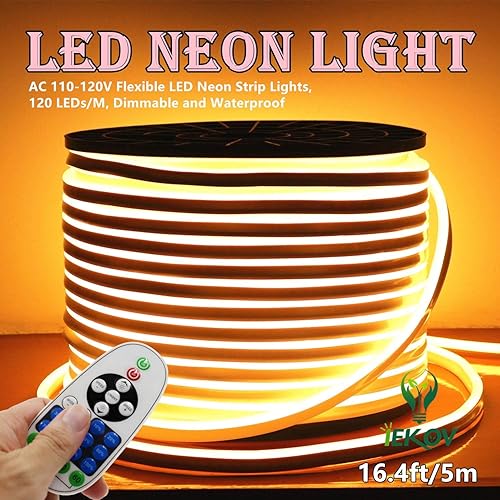 Miniatura 2 de Tira de luces LED de neón (110  120 V, 60 ledesm, resistente al agua, 5050 SMD, con control remoto)