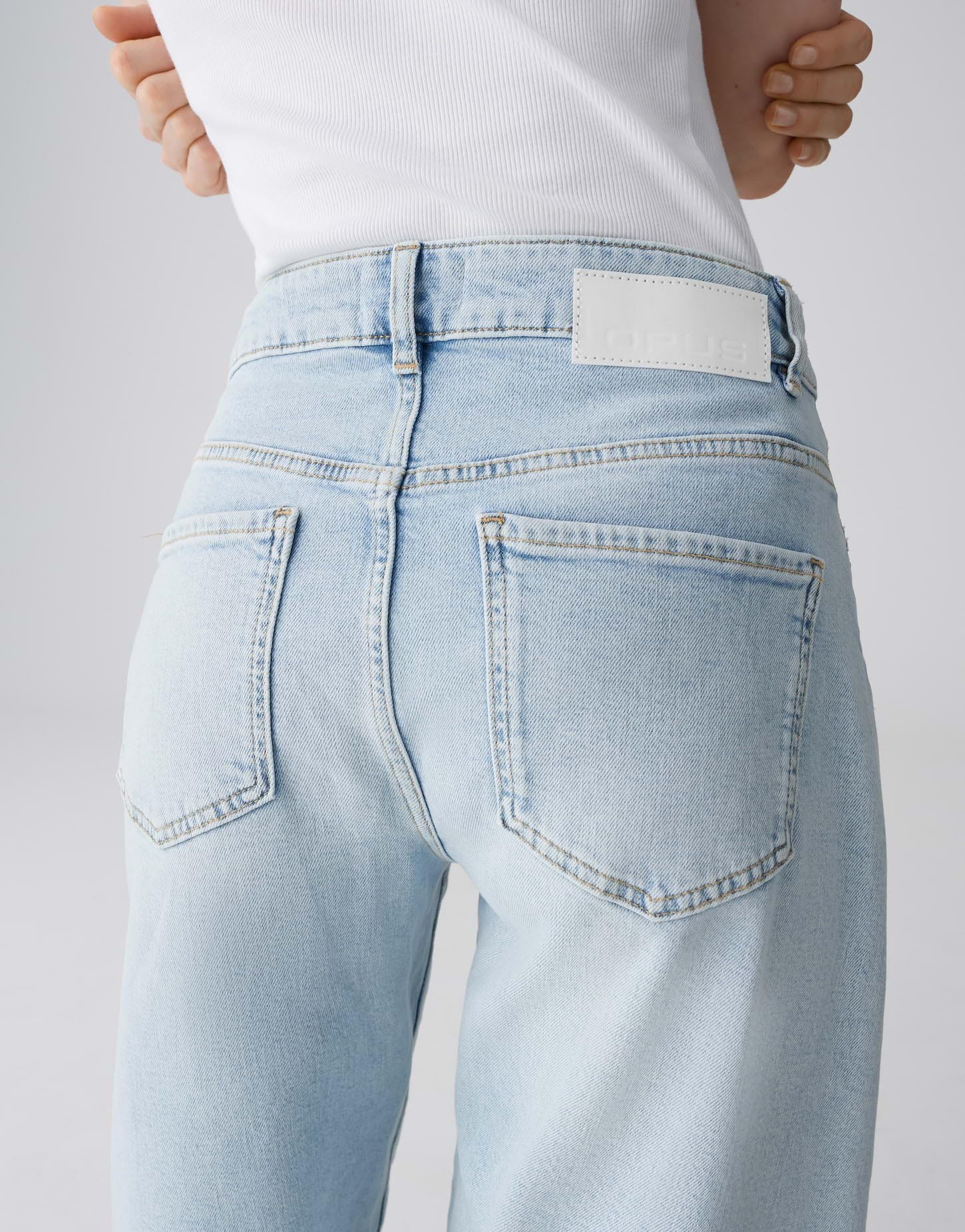 OPUS Damen Barrel | LOLAH Joy Barrel Jeans aus BCI Cotton Mix Mid Rise