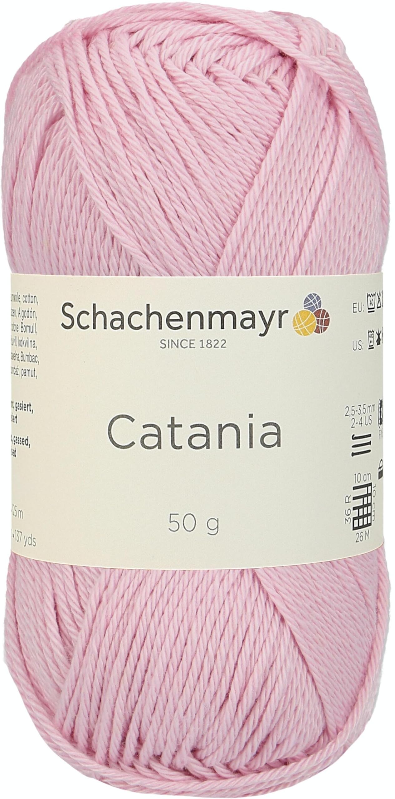 Schachenmayr Hand Knitting Yarns Catania, 50G Rosa, 11.5 x 5.2 x 6 cm