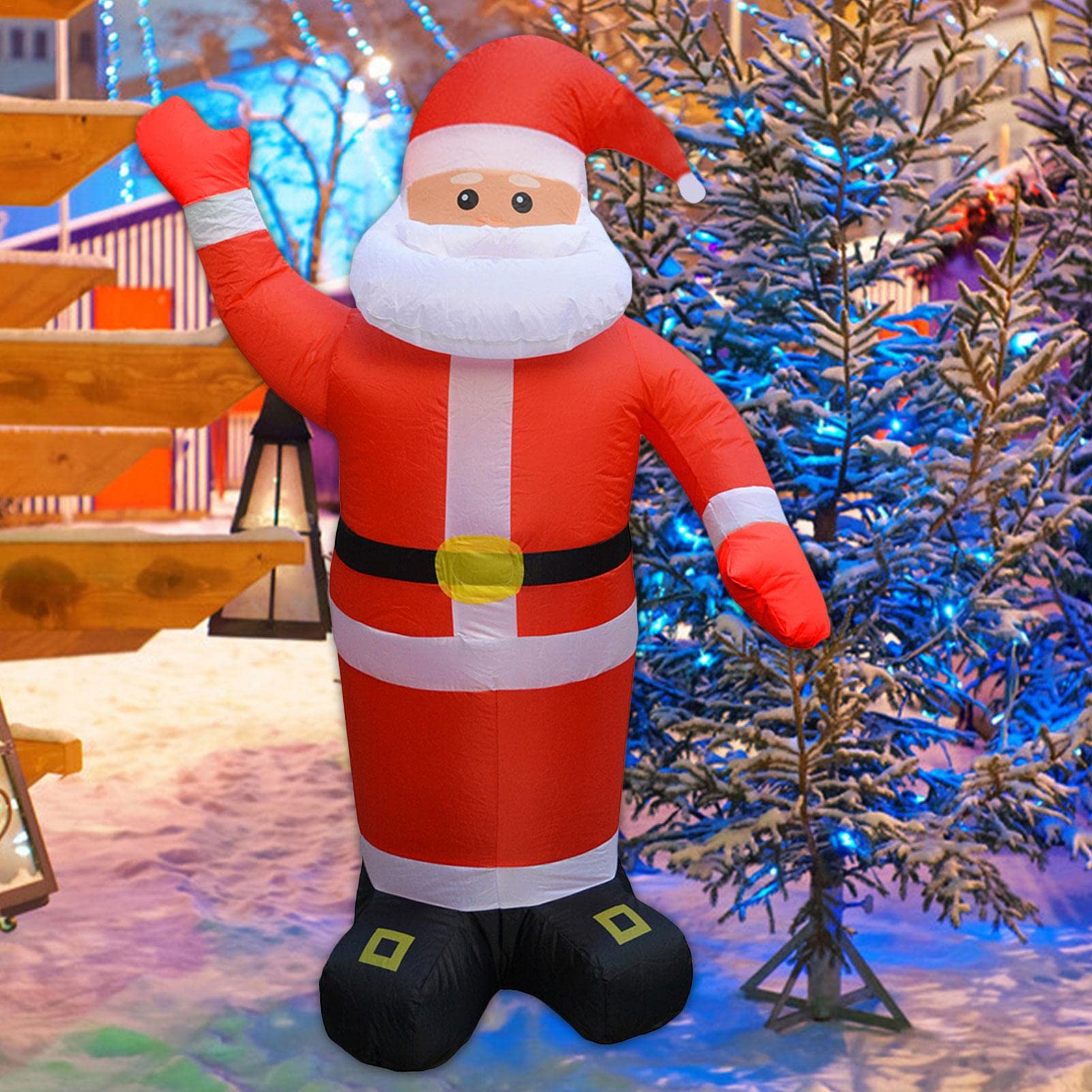 Amazon.co.jp: shopparadise エアーディスプレイ サンタ 光るサンタ 超