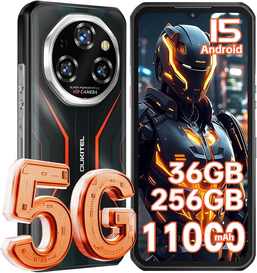タフネススマホ OUKITEL WP55 Amazon.com: OUKITEL WP55 5G Rugged Phone Unlocked- 36GB+256GB/TF