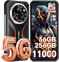 OUKITEL WP55 5G Rugged Phone Unlocked- 36GB+256GB/TF 2TB Android 15 Rugged Smartphone, 11000mAh(33W) Battery, 6.6" FHD+120HZ Display, 108MP Camera, IP68/IP69K/5G Dual SIM/NFC/OTG/BT5.2
