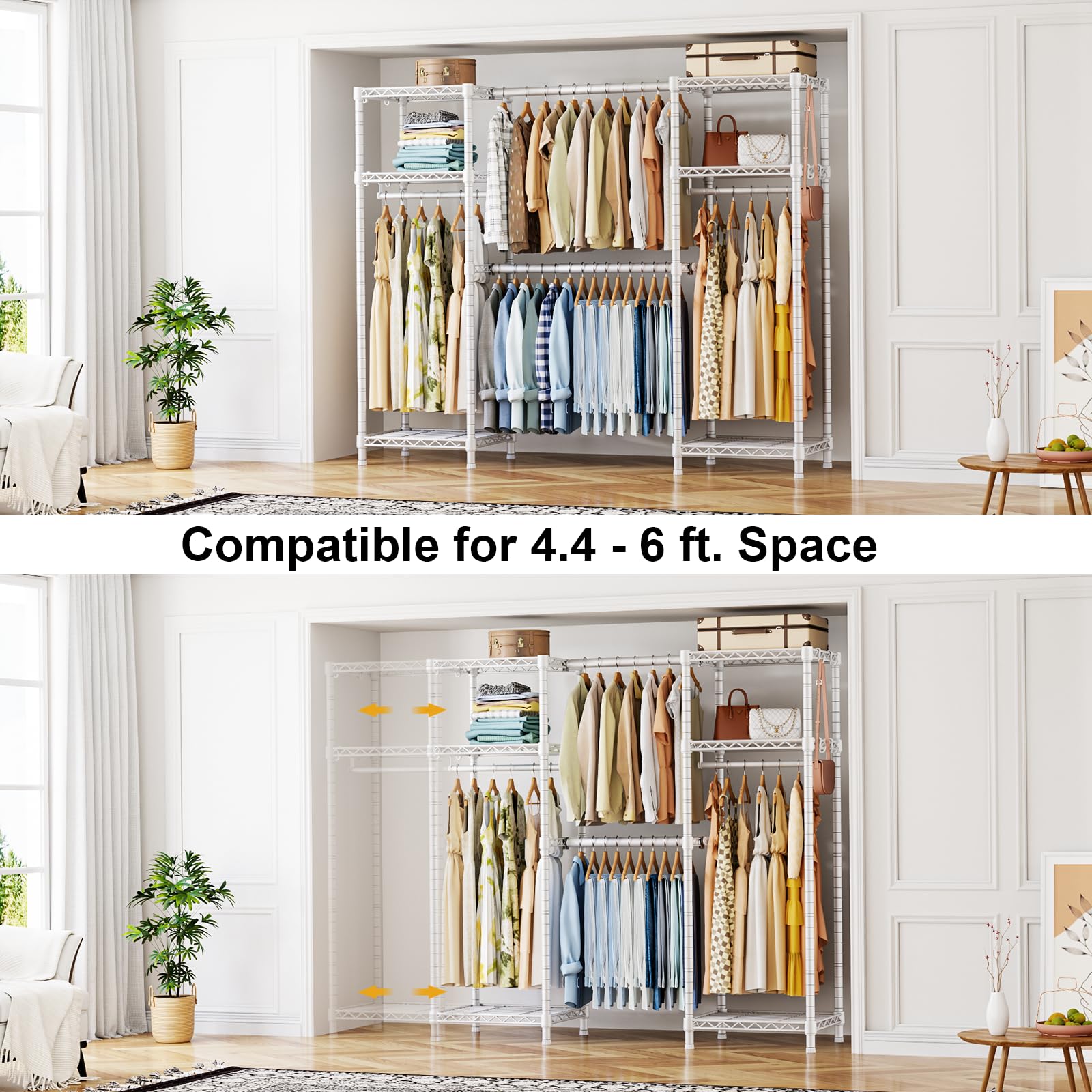 Amazon.com: Ulif E7 Heavy Duty Garment Rack, Clothes Organizer and
