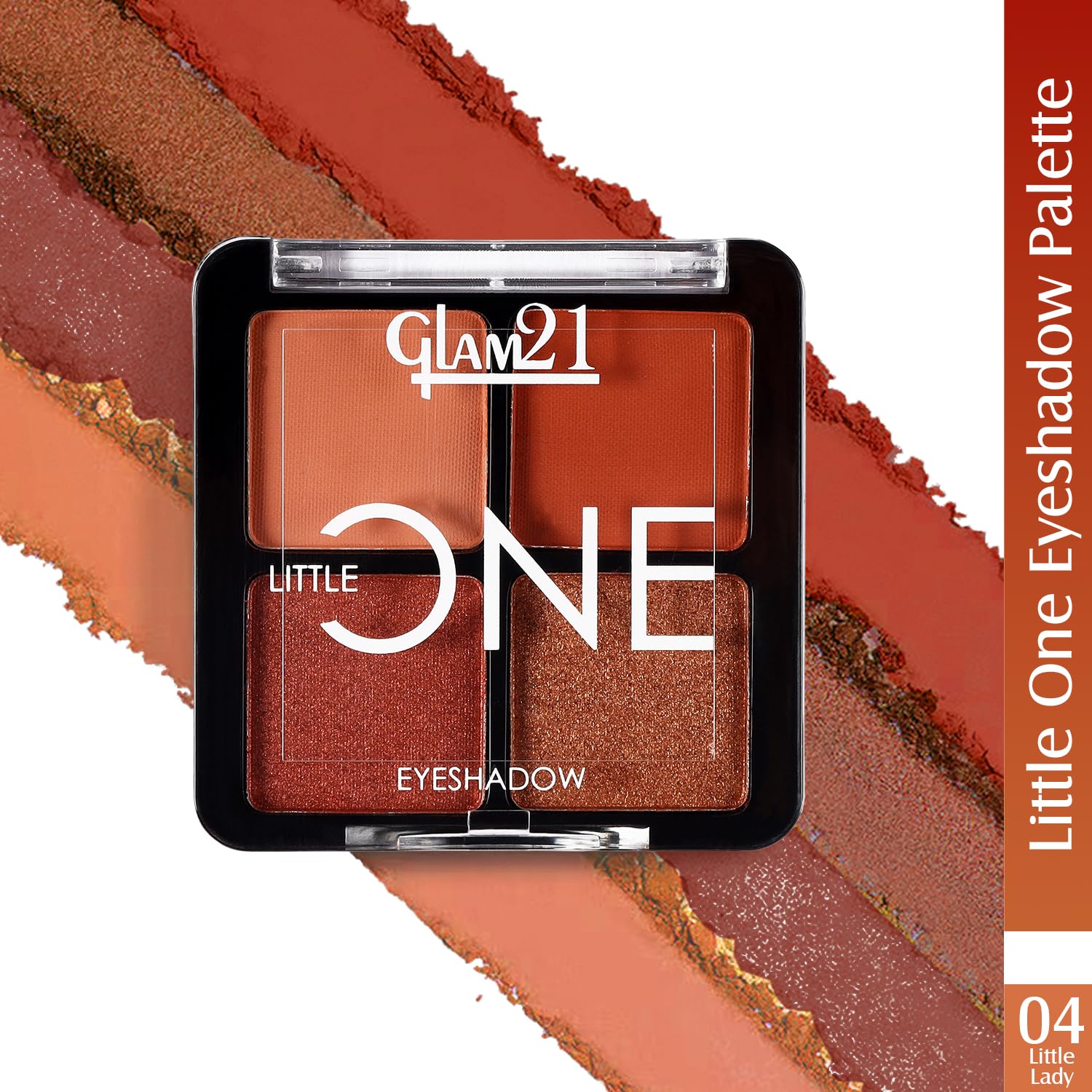Glam21 Little One 4-in-1 Eyeshadow Palette | Ultra pigmented, Easy to blend | Long Lasting Eye Make Up Kit |Little Lady-04 - Image 2 thumbnail