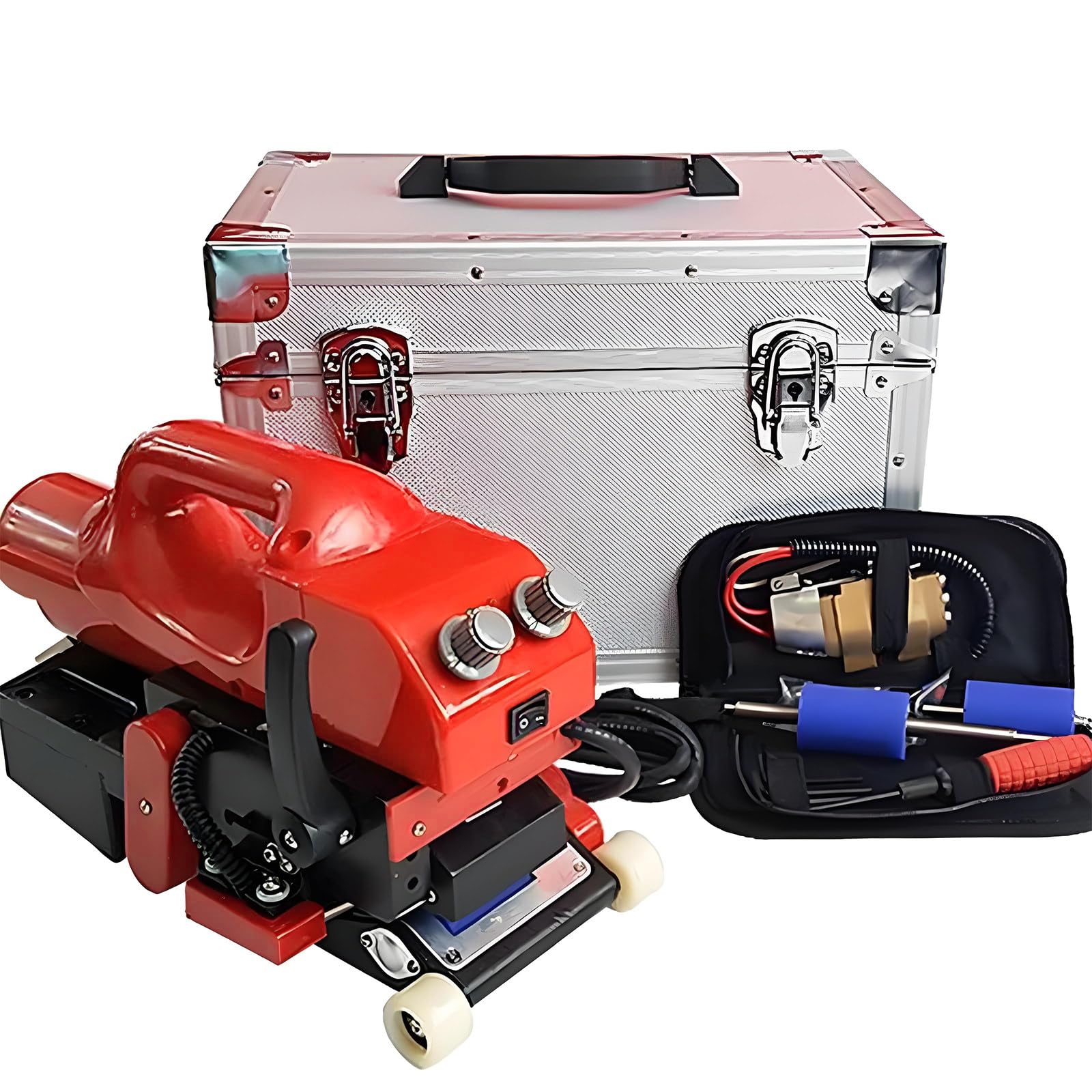 YXYLJOZ 800W Hot Wedge Welder Machine - Automatic PVC Sealing for Geomembranes, Ideal for Reservoirs, Tunnels, Landfills, and Dam Construction, 220V