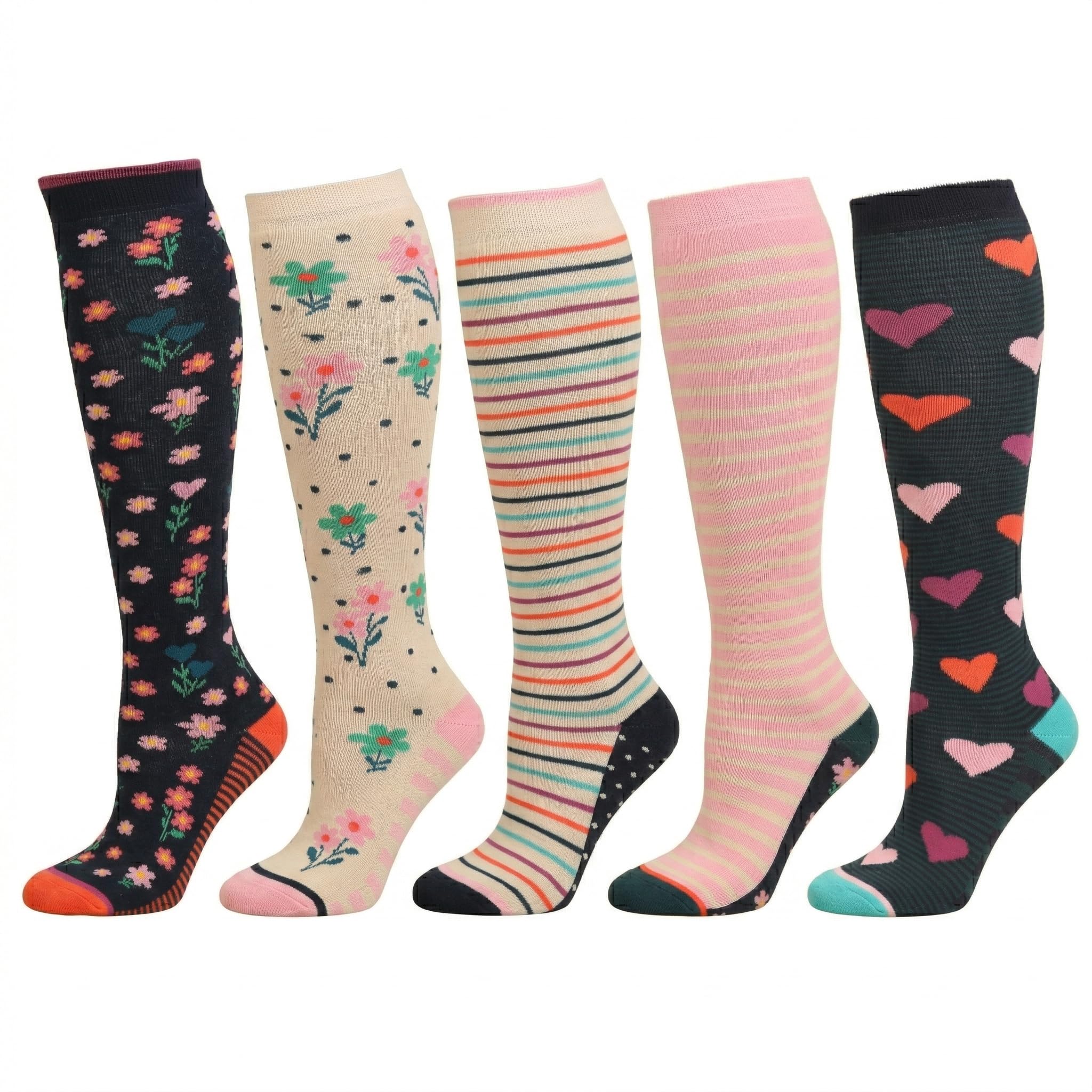 Exquisite Elegance Women's 3718 Knee High Boot Socks, 5 Pairs, Soft Combed Cotton Rich, Cosy Welly Long Ski Socks, Seamless Toe & Stay Up Fit, Uk 4-8 (Eur 37-42) (3718)