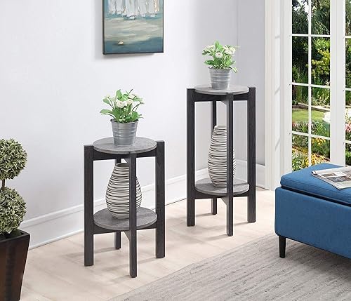 Miniatura 4 de Convenience Concepts Newport Deluxe - Soporte para plantas, cemento sintético  gris desgastado