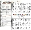 Adhd Cleaning Planner,Household Cleaning Planner, Daily, Weekly And Monthly House Cleaning Schedule And Checklist, Kitchen Bathroom Bedroom Specific Cleaning Schedules