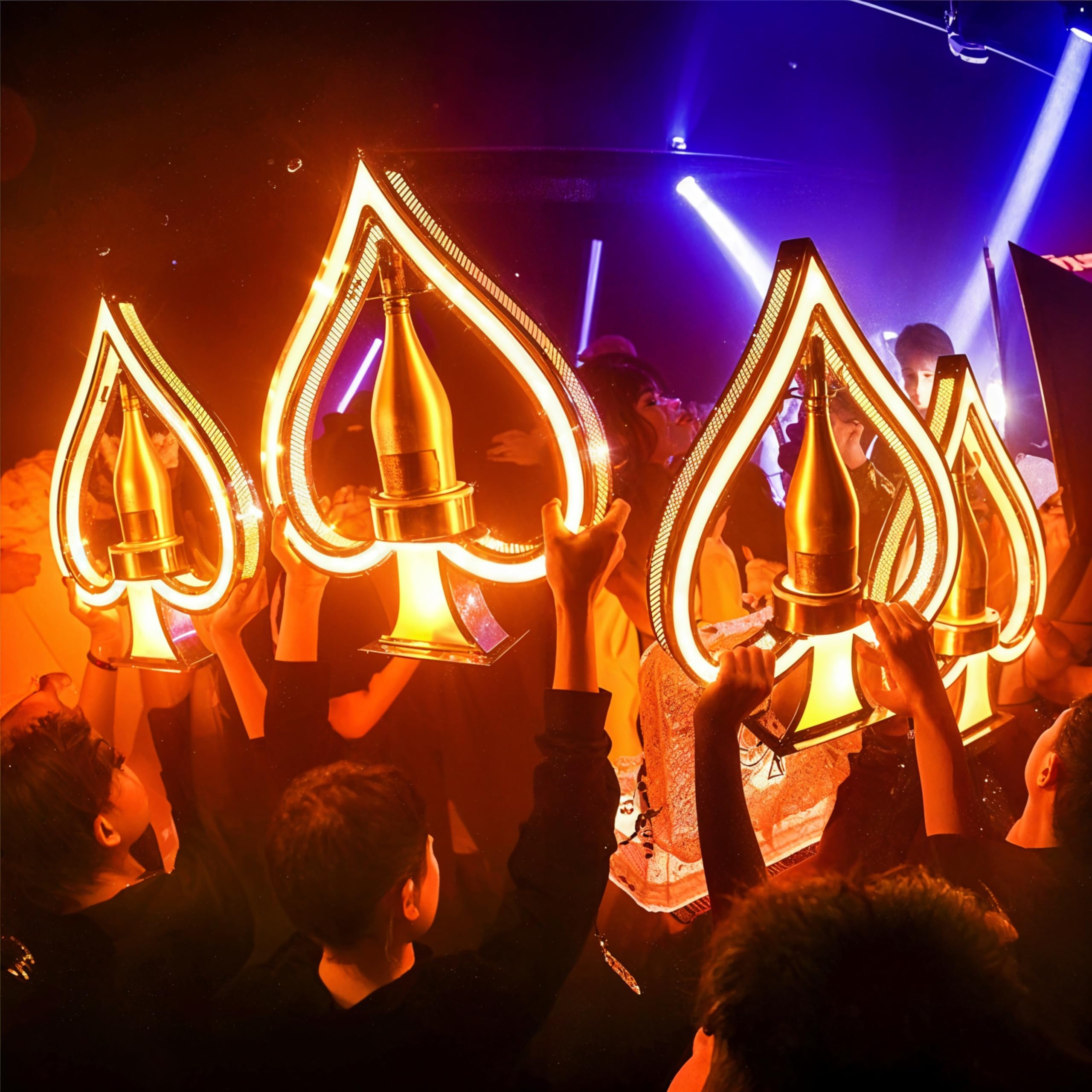 Nightclub LED Bottle Presenter Ace of Spades Champagne for Bar/Club/Party