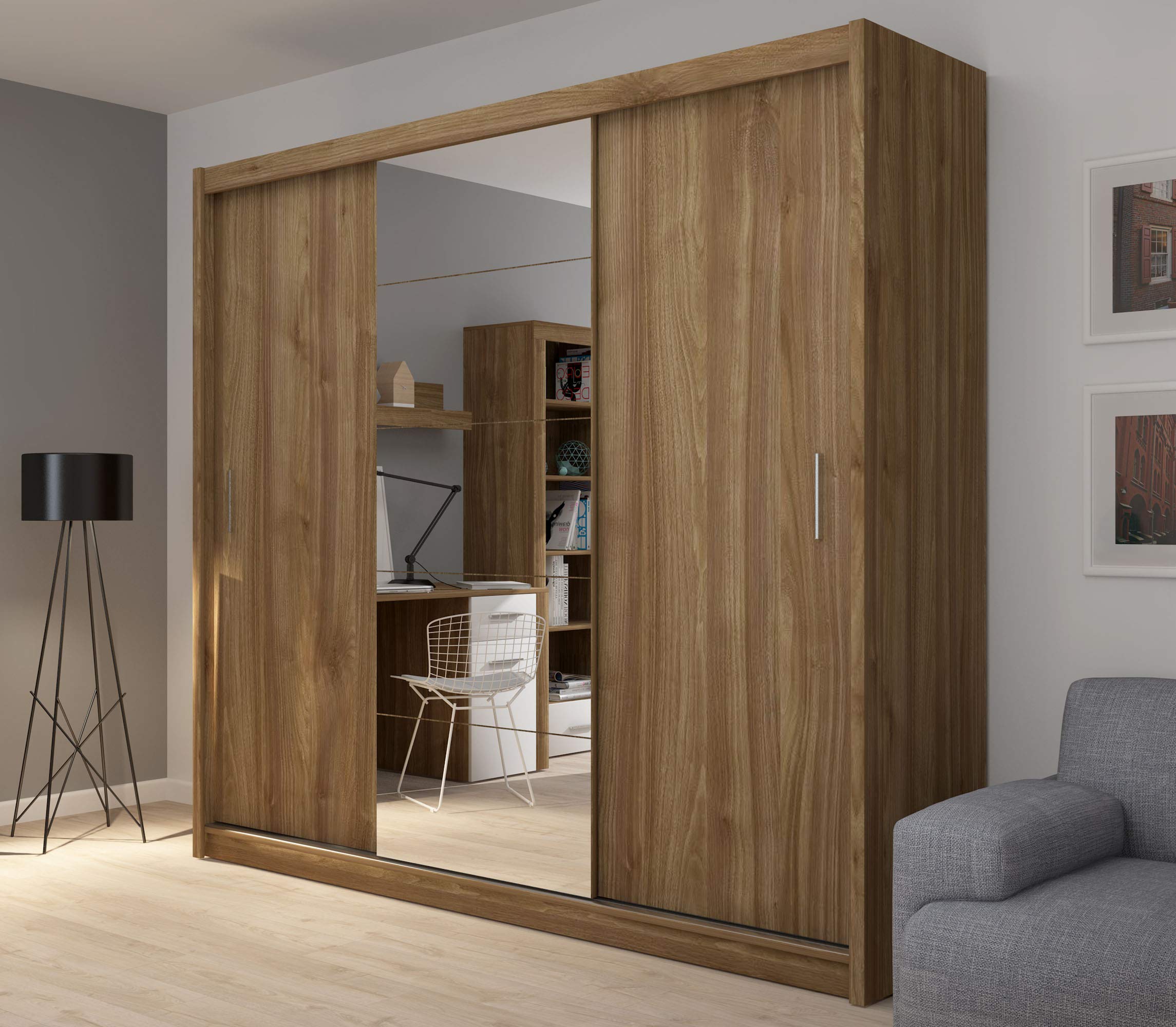 Lancashire Furniture Fado 235 Cm Door Sliding Wardrobe In