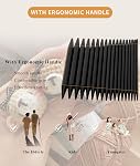 Interchangeable Circular Knitting Needle Set, 9 Pairs OfCircular Knitting Needle Set, 3 to 6mm Metal Knitting Needles Set with Ergonomic Handles and Storage Bag, for Weaving Projec