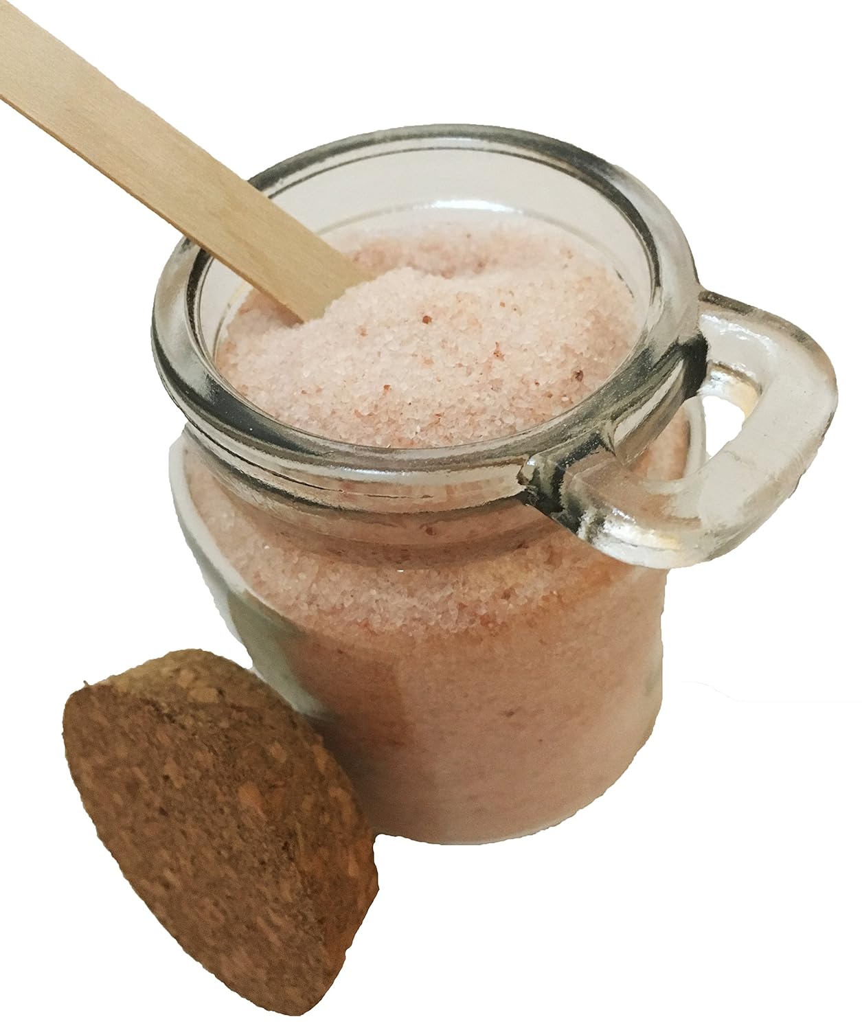 Premium Gourmet Pink Himalayan Salt (10oz Ground Extra-Fine) in Reusable Glass Chefs Spice Jar with Cork & Spoon ~Kosher Certified~ Loved By Chefs Everywhere! Non-GMO