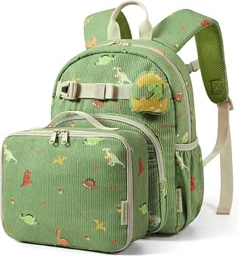 Mommore Toddler Corduroy Backpack for Boys and Girls Ages 2-4