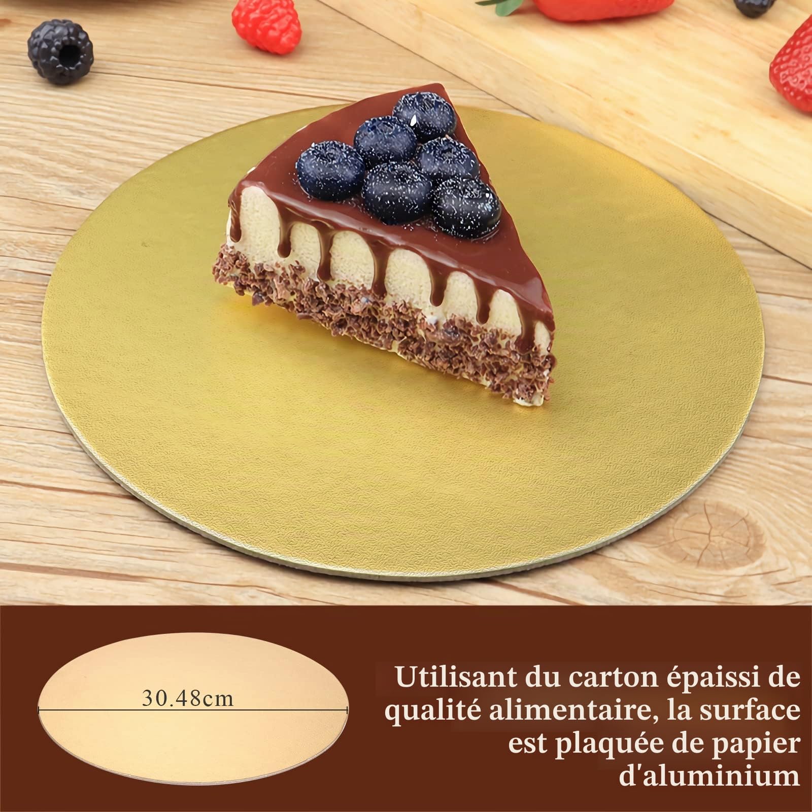Plateau à Gâteaux en Aluminium,12 Pouces Plateau Tournant pour Le Gâteau Alliage D'aluminium avec spatule à Glaçage, Peigne à Glaçage, Support à Gâteau pour Pâtisserie, Cupcakes