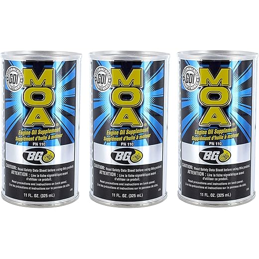 BG MOA Motor Oil Additive 11oz (3 Pack)
