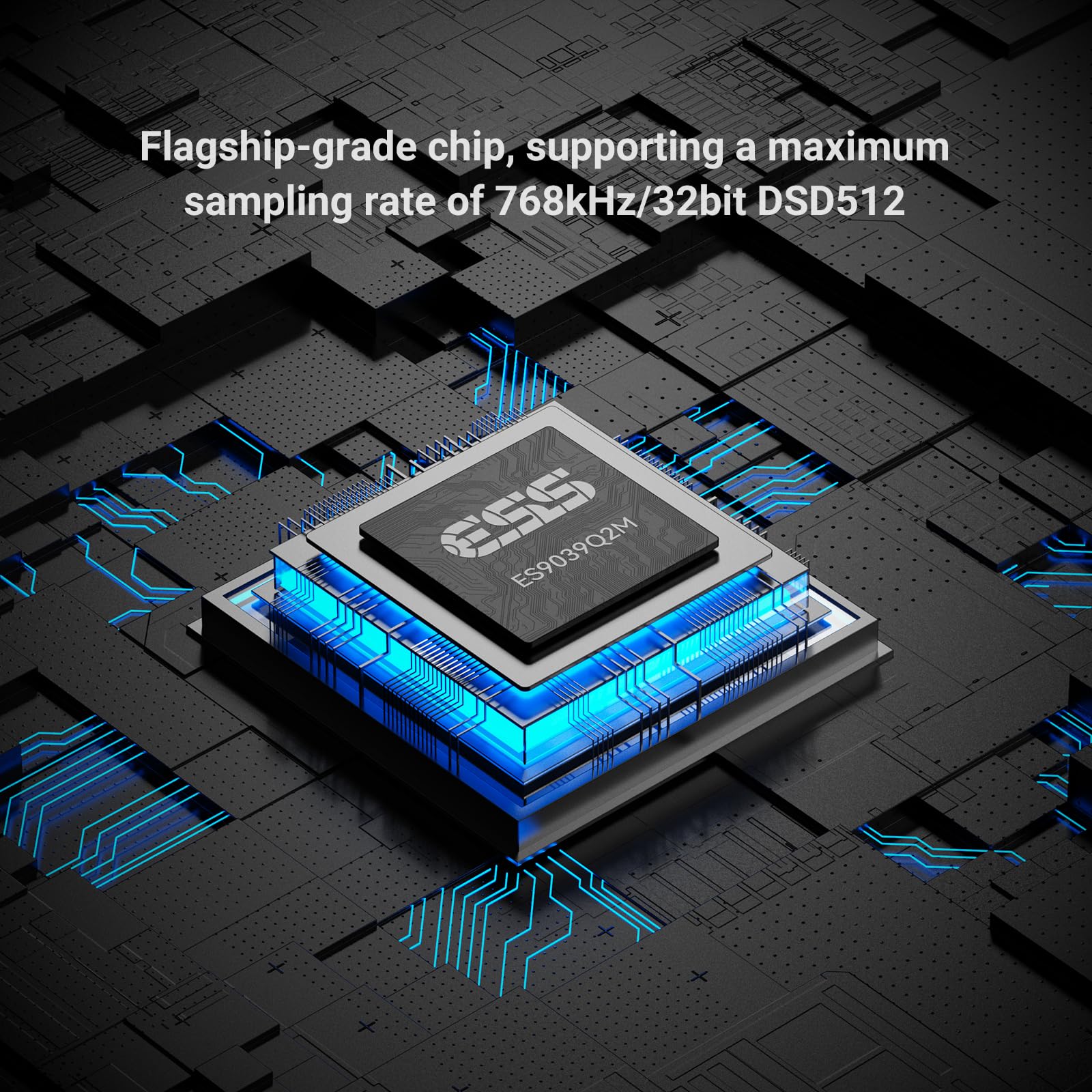 AIYIMA H4 USB-C przenośny Hi-Fi DAC wzmacniacz słuchawkowy z chipem ES9039Q2M, dwoma wyjściami słuchawkowymi (3,5 mm Single-Ended i 4,4 mm symetryczne), kompaktowy wzmacniacz DAC z wyświetlaczem do
